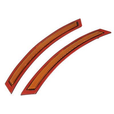 Unique Bargains 63147290093 63147290094 Front Bumper Reflector fit for BMW F15 F85 Red,Black,Yellow 2pcs