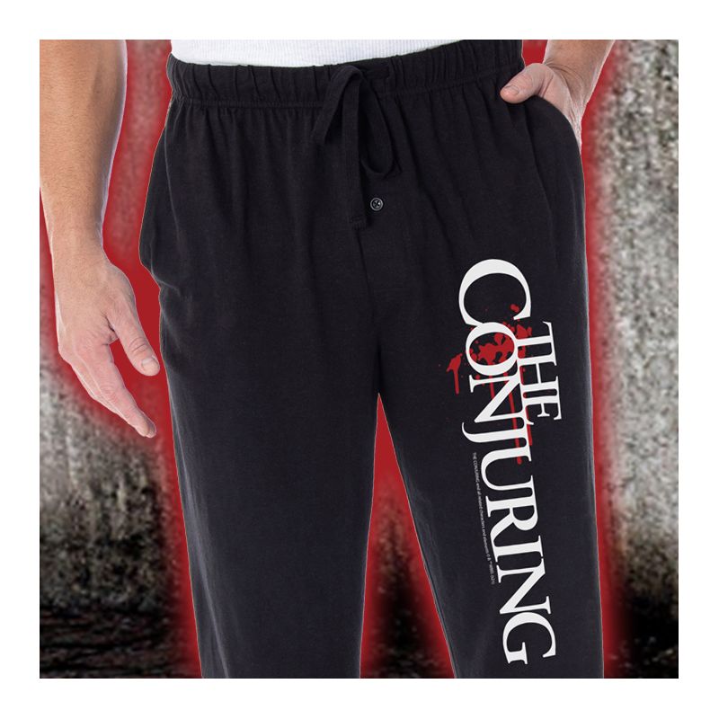 The Conjuring Men's Movie Film Logo Loungewear Sleep Bottoms Pajama Pants Black, 3 of 4