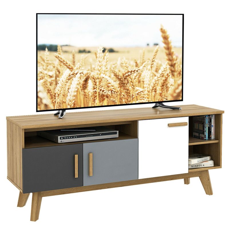 Costway TV Stand for TVs up to 65'' Entertainment Center Console w/ Adjustable Shelf, 1 of 11