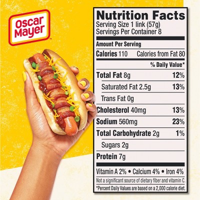 Oscar Mayer Natural Uncured Turkey Franks Hot Dogs - 16oz/8ct