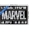 Trends International Marvel Sketch - Marvel Logo Framed Wall Poster Prints - 3 of 4