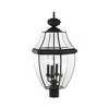 Livex Lighting Monterey 4 - Light Lantern in  Black - 3 of 4
