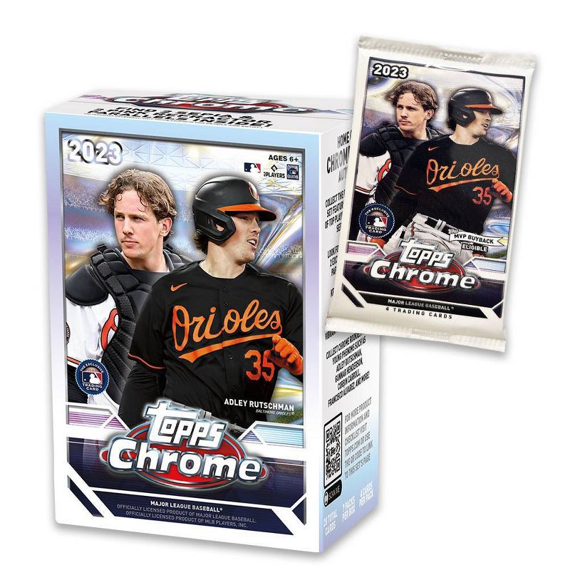 2023 Topps MLB Chrome Baseball Trading Card Blaster Box, 2 of 4