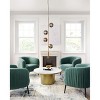 Zuo Modern Zatara Ceiling Lamp Brass with Tinted Glass Shades 93.3"H x 16.5"W x 16.5"D - 3 of 4