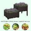 Vince Raised Garden Bed with Legs, Self-Watering Planter Box for Flowers, Herbs and Vegetables, Outdoor Furniture - The Pop Home - 4 of 4