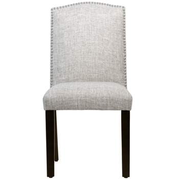 Skyline Furniture Ayala Nail Button Dining Chair in Linen