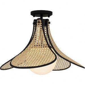 Quoizel Lighting 1 - Light Semi-Flush Mount in  Matte Black - 1 of 1