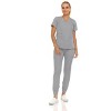 MediChic Scrubs for Women's V-Neck Scrub Set with Six Pocket Cargo Jogger Pants with 4-Way Stretch - 2 of 4