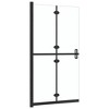 VidaXL Foldable Walk-in Shower Wall Transparent ESG Glass 47.2 in.x74.8 in. - 4 of 4