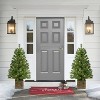 Puleo Set of 2 Artificial Battery-Operated Pre-Lit Potted Adorned Trees - 3 of 4