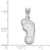 Black Bow Jewelry 14k White Gold North Carolina Tar Heels NCAA Large Pendant - 2 of 3