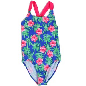 Just Love Girls One Piece Bathing Suits Swimwear for Girl (Tropical Floral, 5-6 Years) - 1 of 2