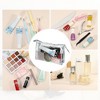 Unique Bargains Clear Portable Waterproof Makeup Bag Silver Tone 1 Pc - 4 of 4