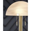 Signature Design by Ashley Tobbinsen 61" Art Deco Glass Dome Metal Floor Lamp with Pull Chains, Brass - 3 of 4