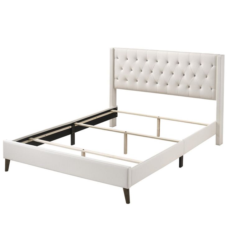 Passion Furniture Bergen Full Tufted Panel Bed, 4 of 8