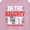 Women's - SpongeBob SquarePants - Plankton Naughty List Graphic Racerback Tank - 2 of 4