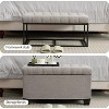 NicBex Versatile Storage Ottoman Bench with Lift Top,Foot Rest with Legs,End of Bed Storage Bench for Bedroom,Living Room & Bedroom Furniture - 3 of 4