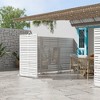 Dovelina Outdoor Freestanding Metal Privacy Screen Decorative Garden Fence - 3 of 4