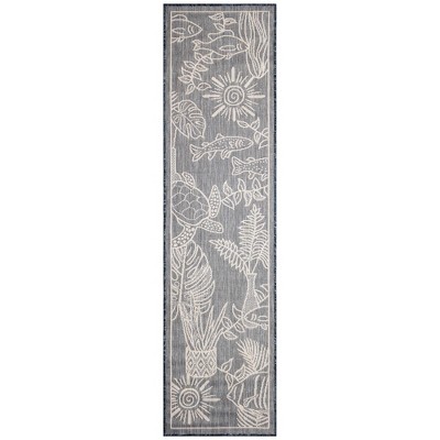 Liora Manne Carmel  Indoor/Outdoor Rug  Navy..