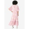 Roaman's Women's Plus Size Tiered Ruffle Dress - 3 of 4