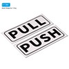 Unique Bargains PVC Self-Adhesive Waterproof Shop Horizontal Push Pull Door Sign 1 Set - 3 of 4