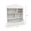 SKRAN Multi-Functional 7 Shelf Bookcase, Storage Display, Rack, Organizer for Living Room and Bed Room - White,14.37" D x 31.50" W x39.37" H - 3 of 4