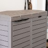 Sunnydaze Outdoor Trash Can - Polypropylene Resin - 3 of 4