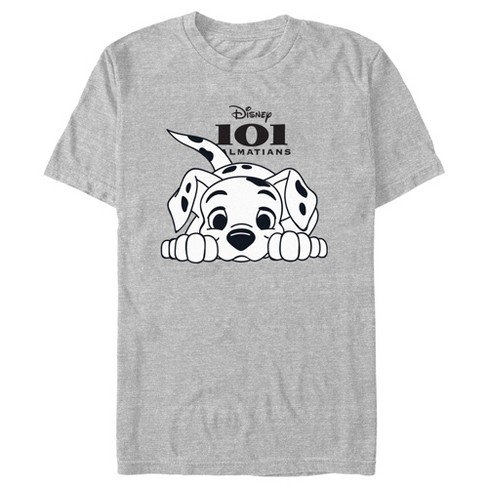 Men s One Hundred And One Dalmatians Big Puppy Logo T shirt Target