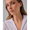 14K Gold Plated Opal Pendant Necklaces for Women | Created Opal Cubic Zirconia Dainty Necklace | Butterfly Round Triangle Antler Bar Pendants - 3 of 4