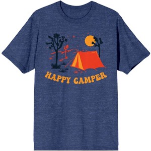 Adventure Society Happy Camper Men's Navy T-Shirt - 1 of 3