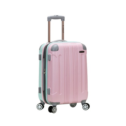 American Tourister NXT Checkered Hardside Carry On Spinner Suitcase - Mint  Green