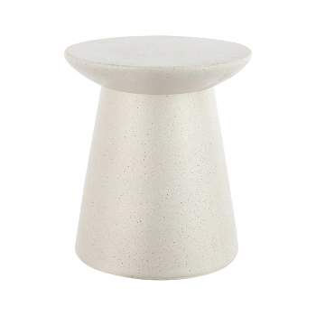 Hollie 18" Minimalist Modern Drum Accent Table Pedestal - JONATHAN Y