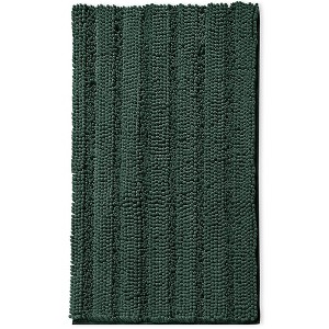 Hearth & Harbor Striped Bathroom Rug set, Ultra Soft Chenille Bathroom Rugs - 1 of 4