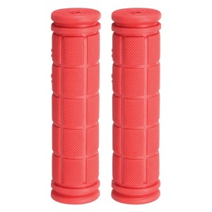 Unique Bargains Rubber Non-Slip Mushroom Bike Fit 7/8" Handlebar Grips 4.53" 1 Pair - 1 of 4