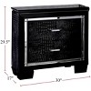 Vynxaria Contemporary Black Nightstand with LED Light ¨C Elegance Meets Functionality - 3 of 4