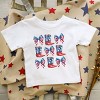 The Juniper Shop Patriotic Boots Stacked Coquette Toddler Short Sleeve Tee - 2 of 4