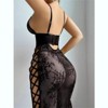 Clotth Women's Lace Teddy Bodysuit - Sheer Cute Babydoll with Underpants, Strappy Lingerie Dress with Underwire - 2 of 4