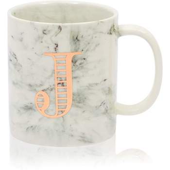 Golden Gate EmporiumTarget Stoneware Monogram Coffee Mug Personalized Name Cup  Initial Letter 14 oz.