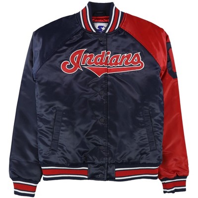 STARTER Womens Cleveland Indians Varsity Jacket