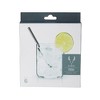 Viski Stainless Steel Straws for Cocktails - Eco-Friendly Reusable Metal Straws - Black Gunmetal 5in Set of 6 - 4 of 4