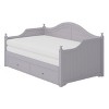 Sapphtopaz Twin Size Daybed with 2 Storage Drawers Wooden Platform Bed Frame with Handrail and Slats Support, Beds for Apartment, Bedroom - 2 of 4