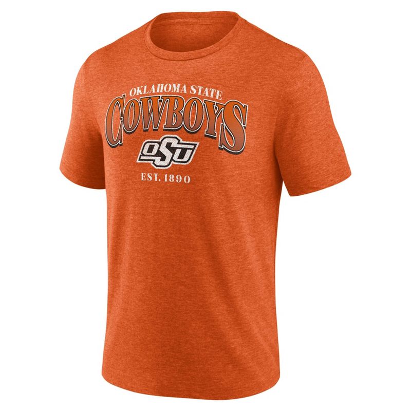 NCAA Oklahoma State Cowboys Men&#39;s Tri-blend Chase T-Shirt, 2 of 4