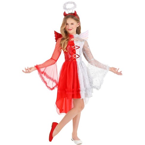 Halloweencostumes Girl's Angelic Devil Halloween Costume Kid's