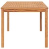 vidaXL Dining Table Warm brown Solid teak wood 70.9 x 35.4 x 30.3 in - 3 of 4