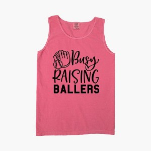 Simply Sage Market Women's Busy Raising Ballers Baseball Garment Dyed Heavy Weight Tank - 1 of 2