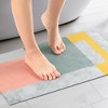 Unique Bargains Geometric Modern Abstract Retro Mid Century Bath Mat 1 Pc - 2 of 4