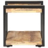 vidaXL Bedside Cabinet 19.7"x15.7"x15.7" Rough Mango Wood - 3 of 4