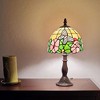 Amora Lighting Tiffany Style Floral Mini Table Lamp 15 Inch High - 4 of 4