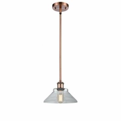 Orwell - 1 Light Stem Hung Mini Pendant In Industrial Style-8 Inches Tall and 8.38 Inches Wide