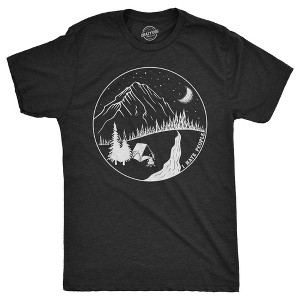 Mens I Hate People Camping T shirt Funny Sarcastic Happy Camper Gift Hiking - Crazy Dog Men's T Shirt - 1 of 4